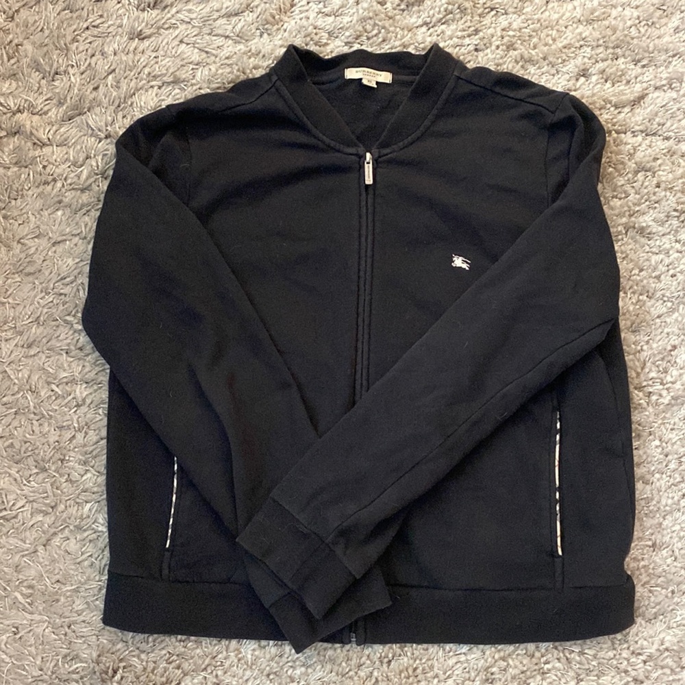 Burberry Zip Up Sweatshirt